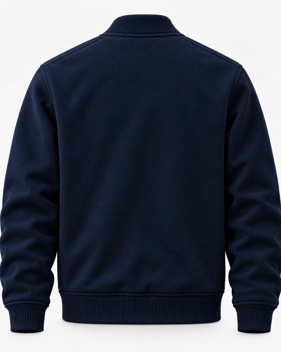Zipper Fleece - Navy Blue