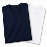 Pack of 2 Essential Navy/White