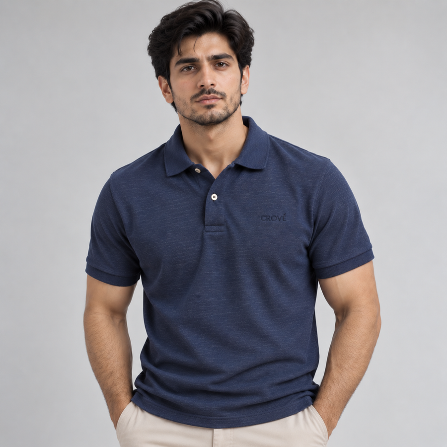 Signature Polo - Ink Denim Blue