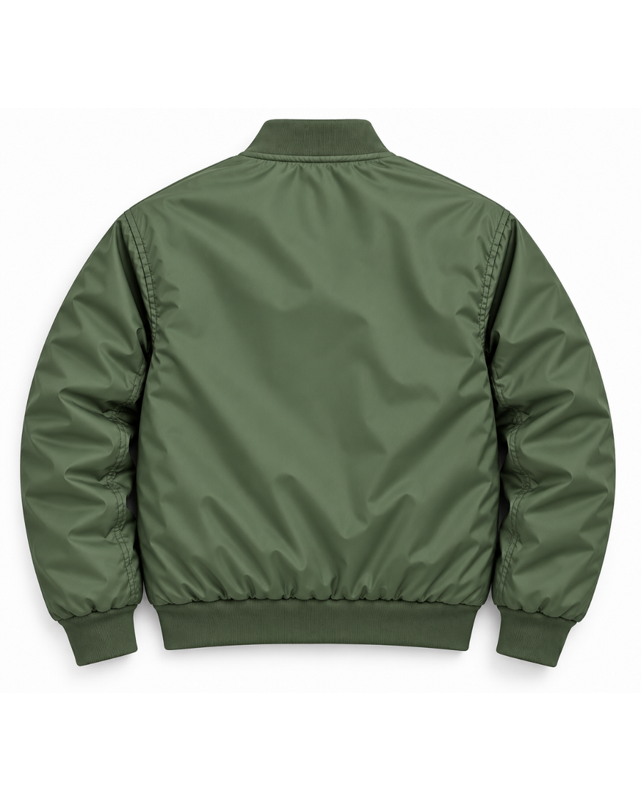 Bomber Puffer - Olive Green