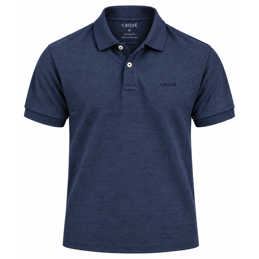 Signature Polo - Ink Denim Blue