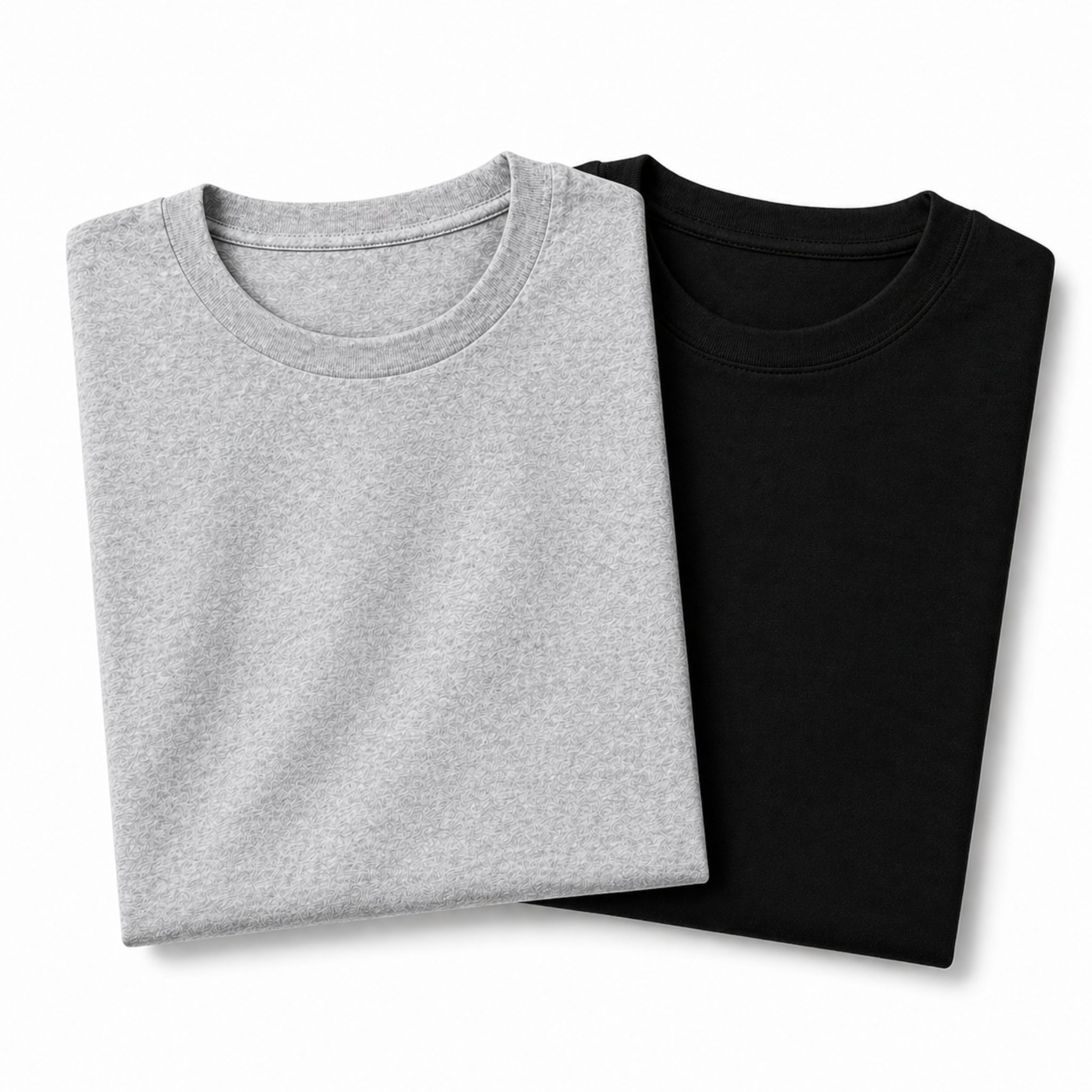 Pack of 2 Essential Heather Grey/Black