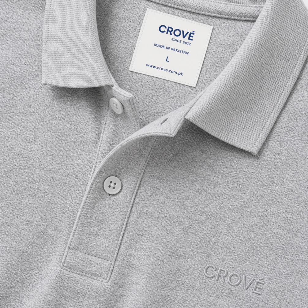 Signature Polo - Heather Grey