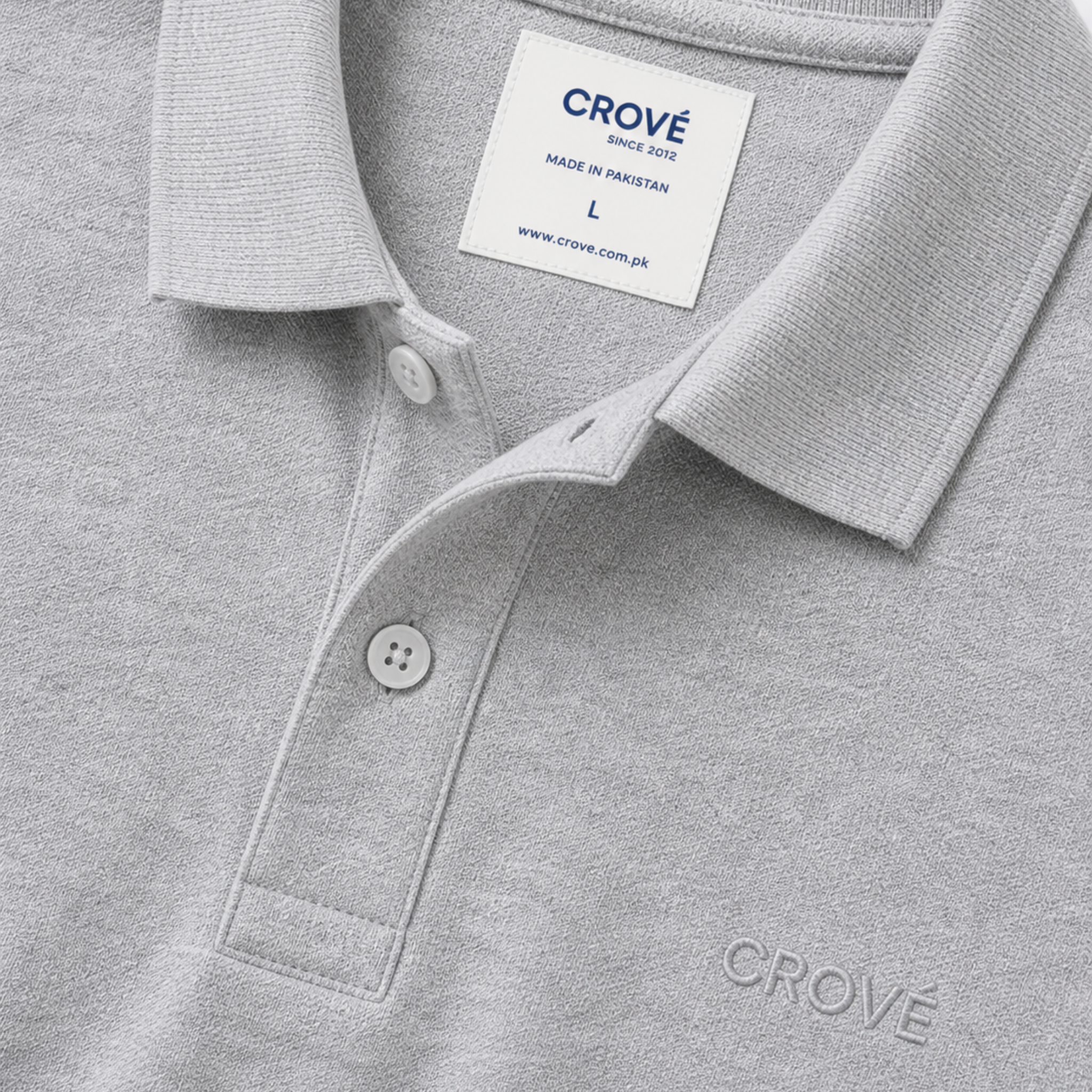 Signature Polo - Heather Grey