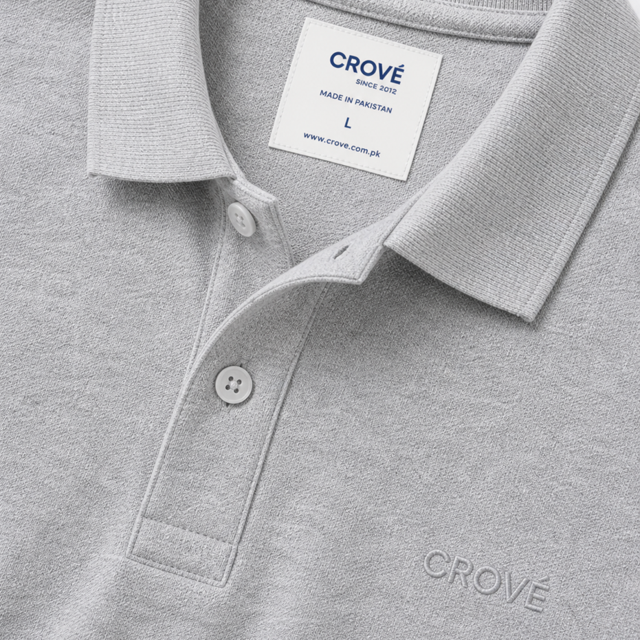 Signature Polo - Heather Grey