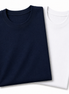 Pack of 2 Essential Navy/White