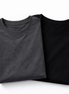 Pack of 2 Essential Charcoal/Black