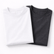 Pack of 2 Essential White/Charcoal