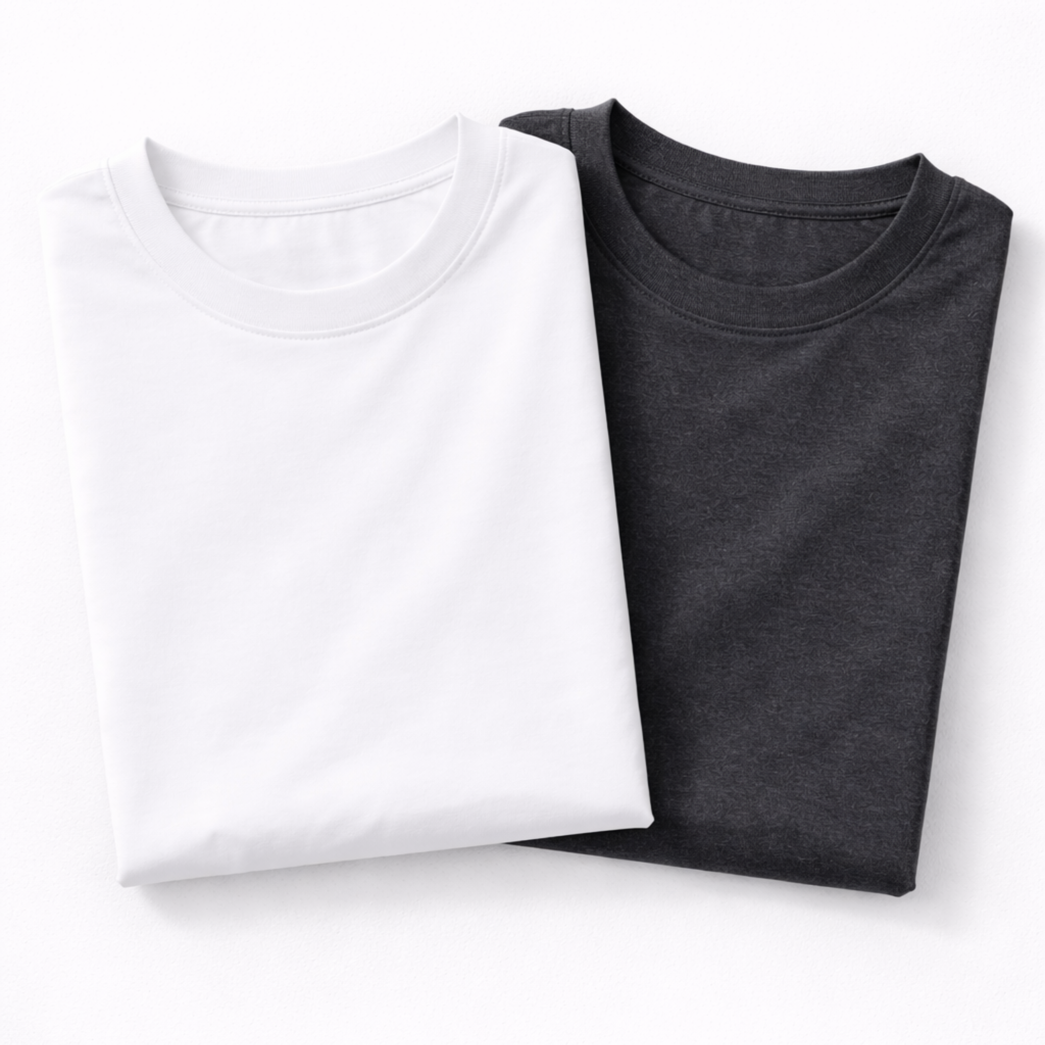 Pack of 2 Essential White/Charcoal