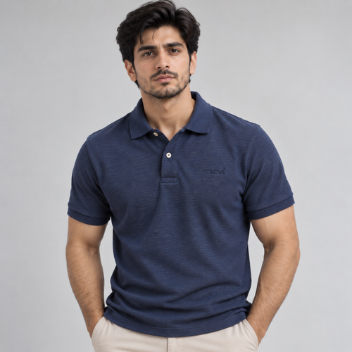 Signature Polo - Ink Denim Blue