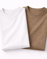 Pack of 2 Essential Stone Beige/White
