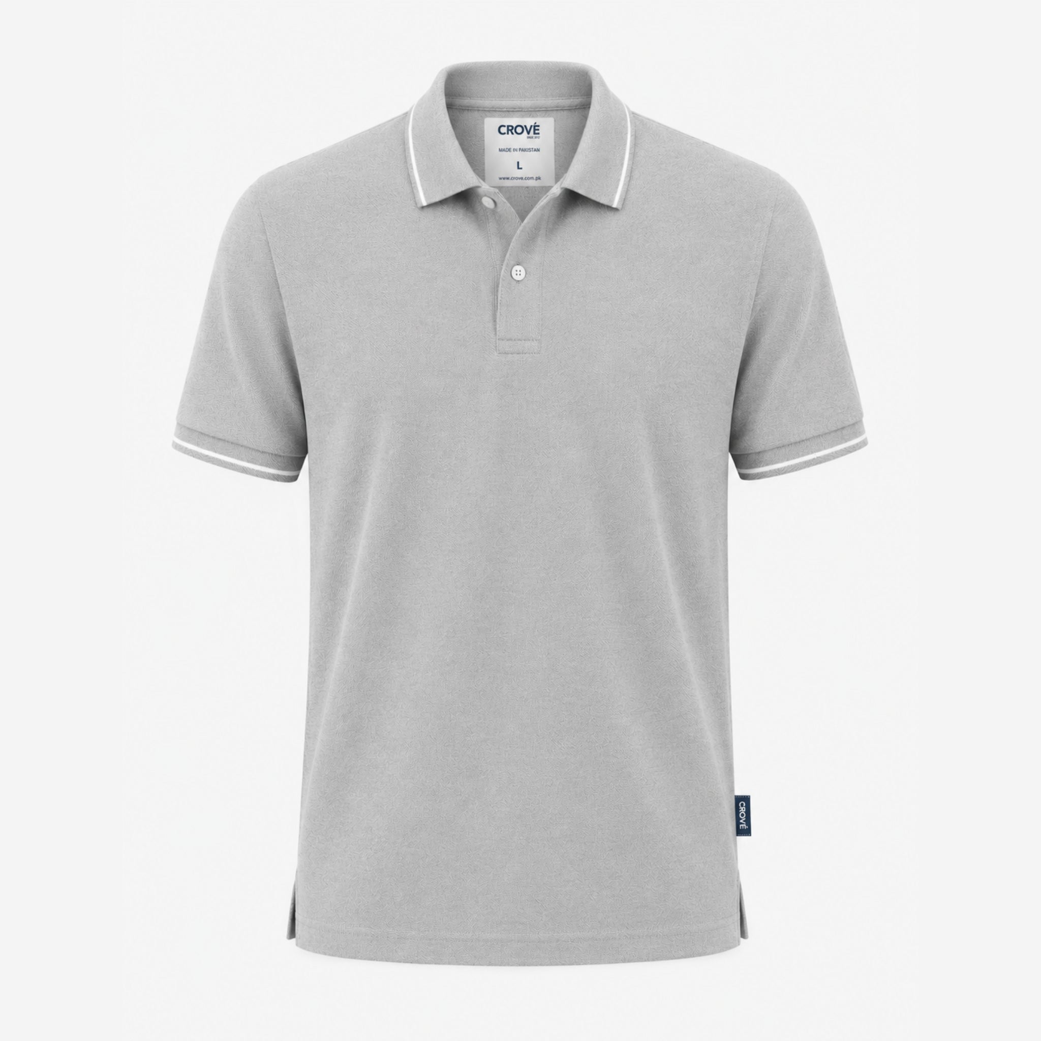 Core Polo – Heather Grey