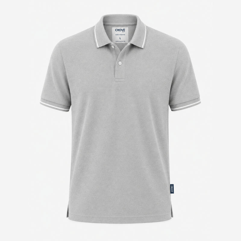 Core Polo – Heather Grey