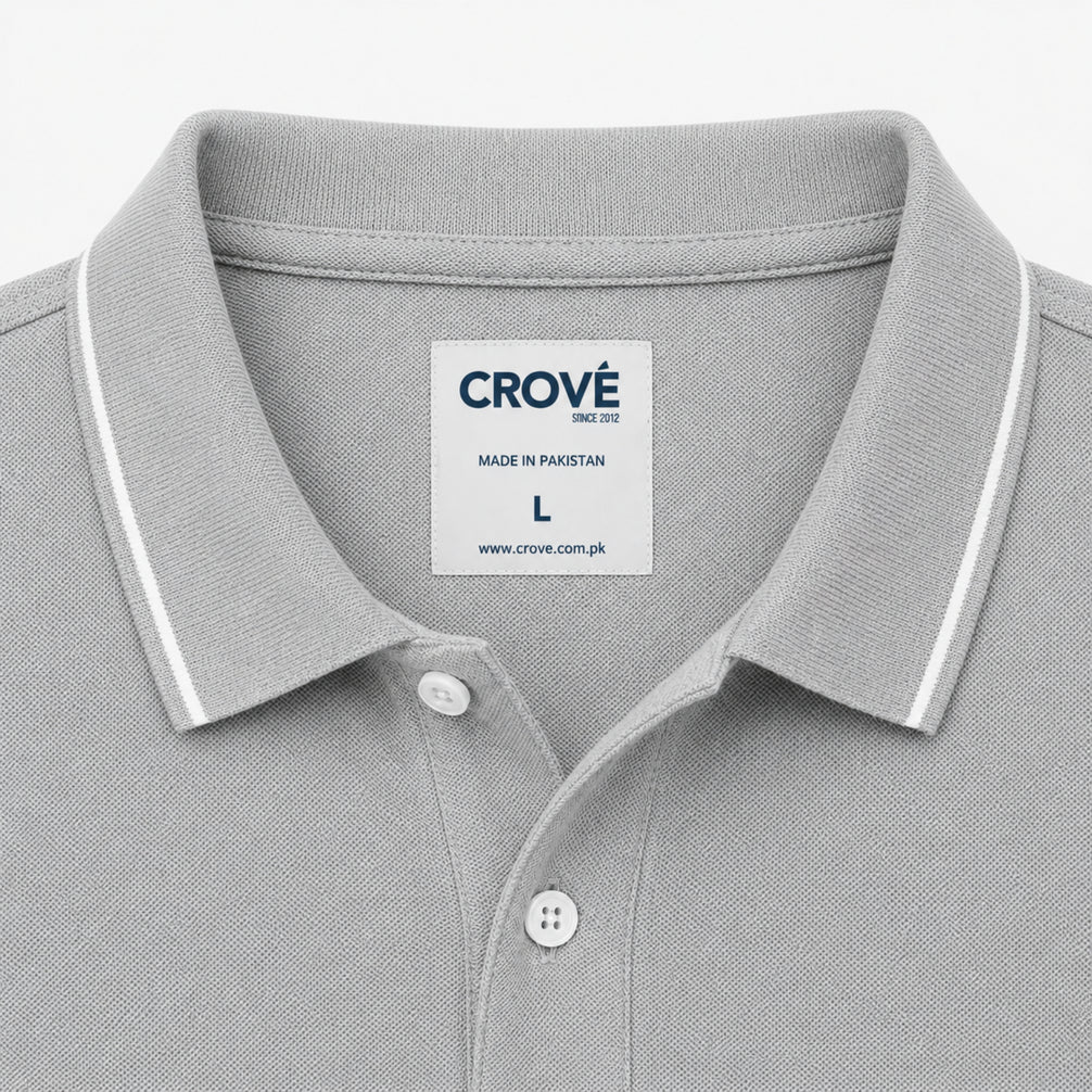 Core Polo – Heather Grey