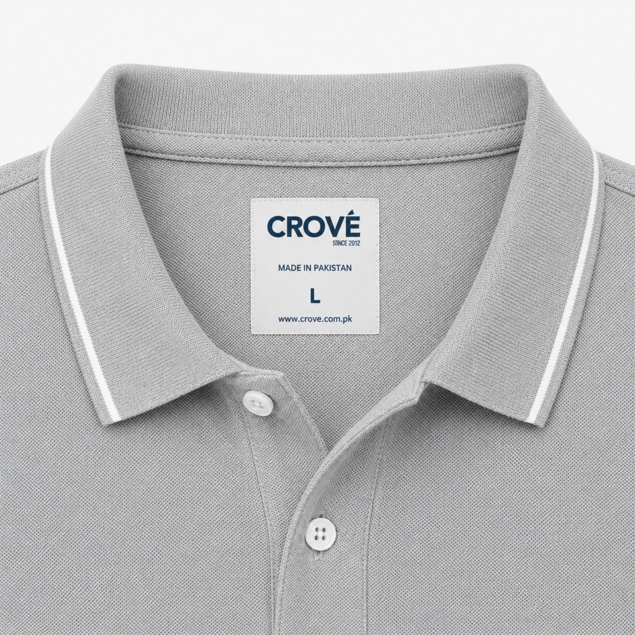 Core Polo – Heather Grey