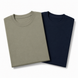 Pack of 2 Essential Sage Green/Navy Blue