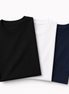 Pack of 3 Essential Black/White/Navy Blue