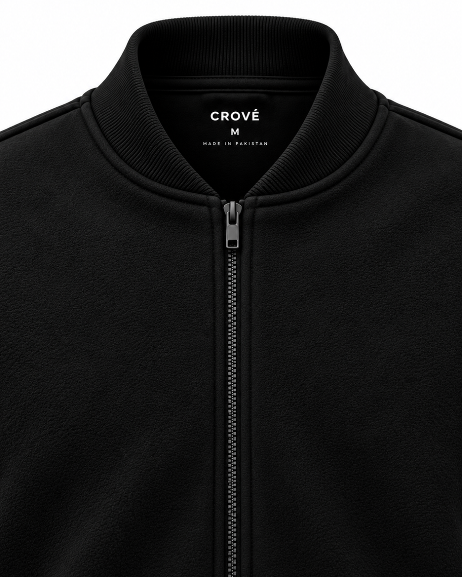 Zipper Fleece - Black