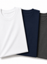 Pack of 3 Essential White/Navy Blue/Charcoal