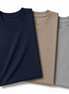 Pack of 3 Essential Navy Blue/Stone Beige/Heather Grey