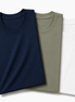 Pack of 3 Essential Navy Blue/Sage Green/White