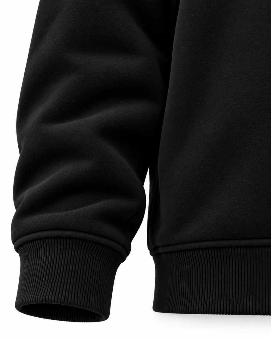 Zipper Fleece - Black