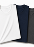 Pack of 3 Essential White/Navy Blue/Charcoal