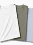 Pack of 3 Essential White/Sage Green/Icy Blue