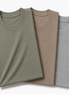 Pack of 3 Essential Sage Green/Stone Beige/Heather Grey