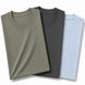 Pack of 3 Essential Sage Green/Charcoal/Icy Blue