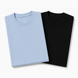 Pack of 2 Essential Icy Blue/Black