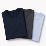 Pack of 3 Essential Navy Blue/Charcoal/ Icy Blue