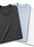 Pack of 3 Essential Charcoal/Icy Blue/White