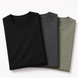 Pack of 3 Essential Black/Charcoal/Sage Green