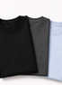 Pack of 3 Essential Black/Charcoal/Icy Blue