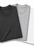 Pack of 3 Essential Charcoal/Heather Grey/White