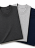Pack of 3 Essential Charcoal/Heather Grey/Navy Blue
