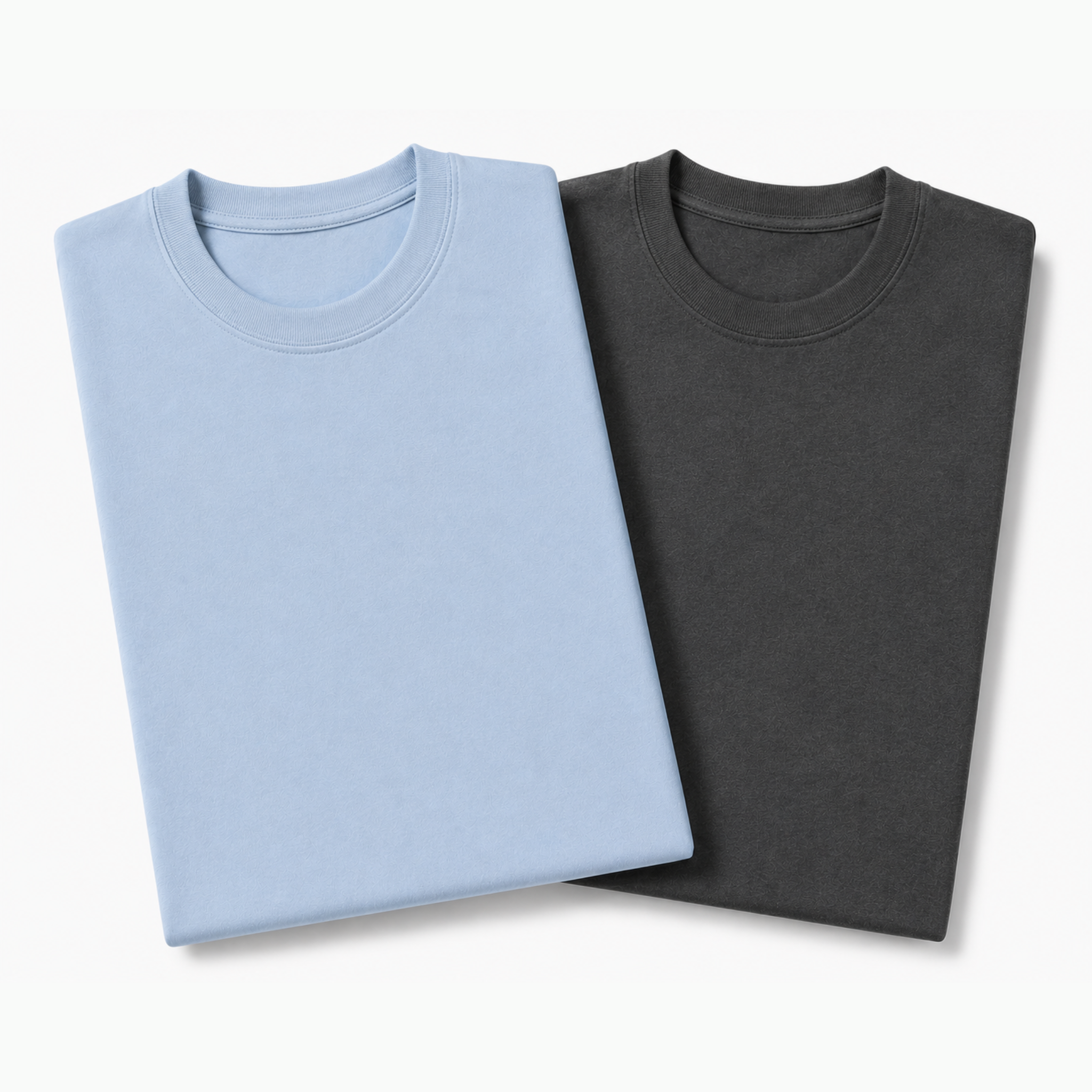 Pack of 2 Essential Icy Blue/Charcoal