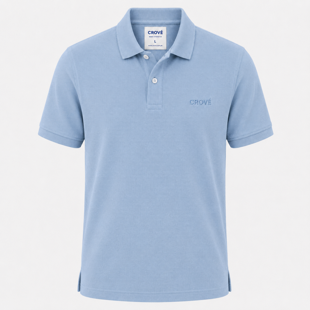 Signature Polo - Dusty Blue