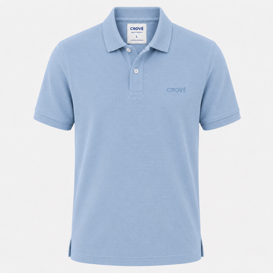 Signature Polo - Dusty Blue