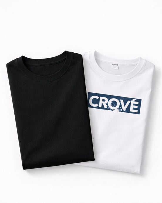 Statement Essential Pack of 2 White/Black