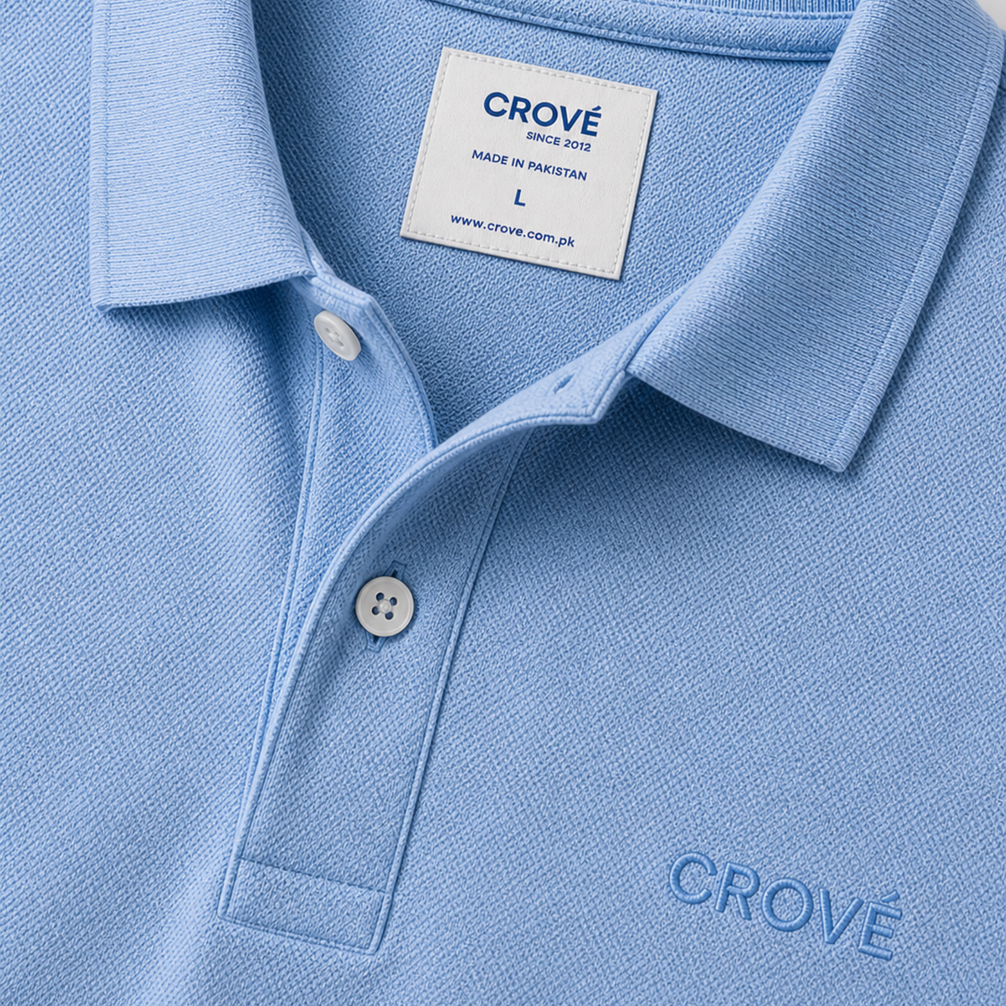 Signature Polo - Dusty Blue