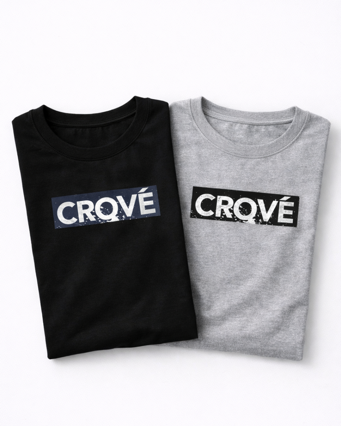 Statement Pack of 2 Black/Grey