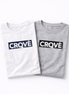 Statement Pack of 2 White/Grey