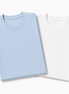 Pack of 2 Essential Icy Blue/White